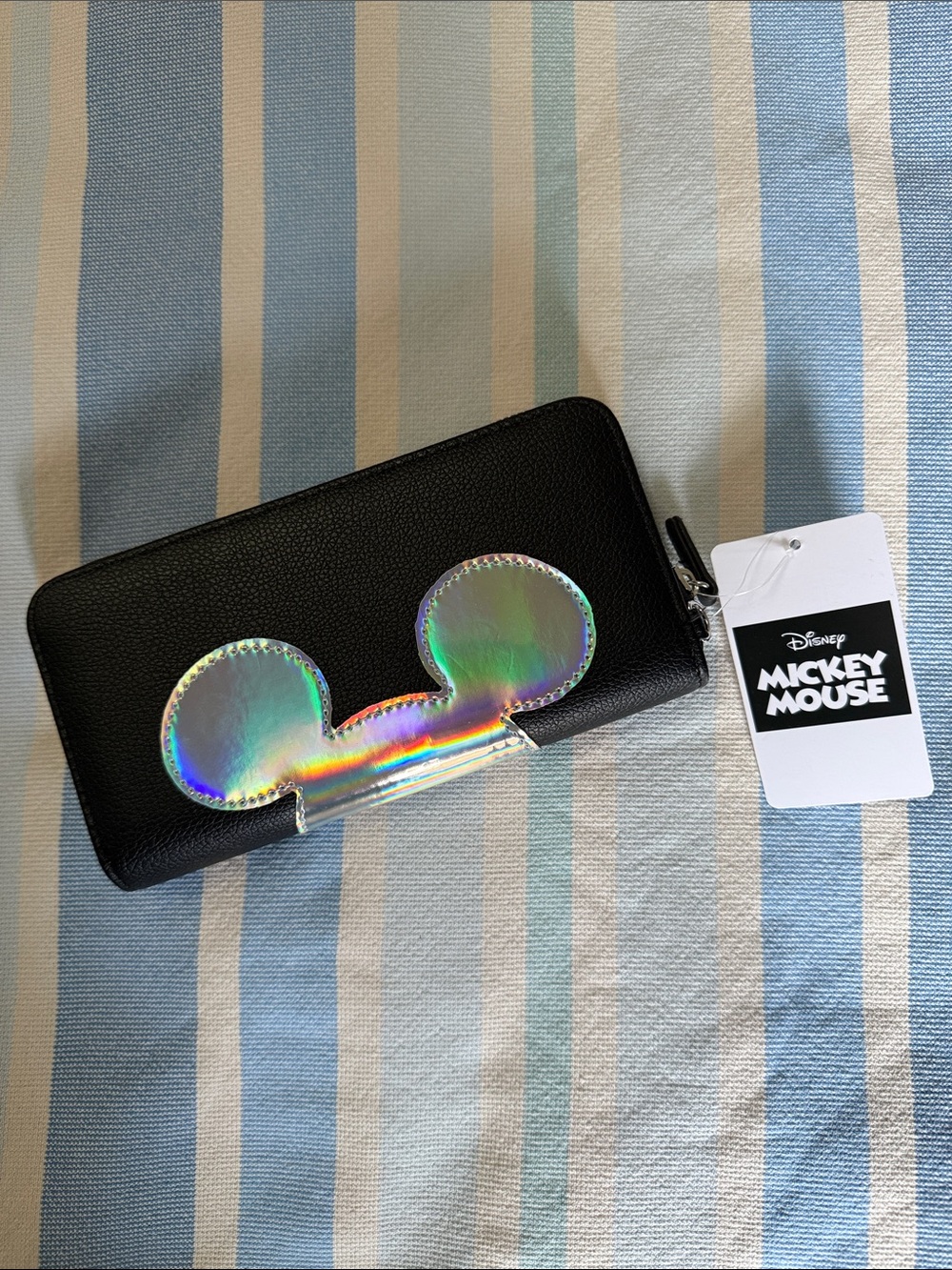 Disney Mickey Mouse Black Wallet with Holographic Ears